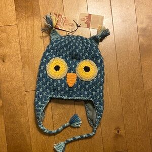 Animal Hat Grey Owl by Andes Gifts NWT